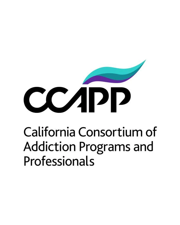 The CCAPP logo, California Consortium of Addiction Programs and Professionals
